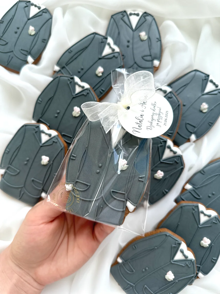 Garnitur - piernik ręcznie zdobiony